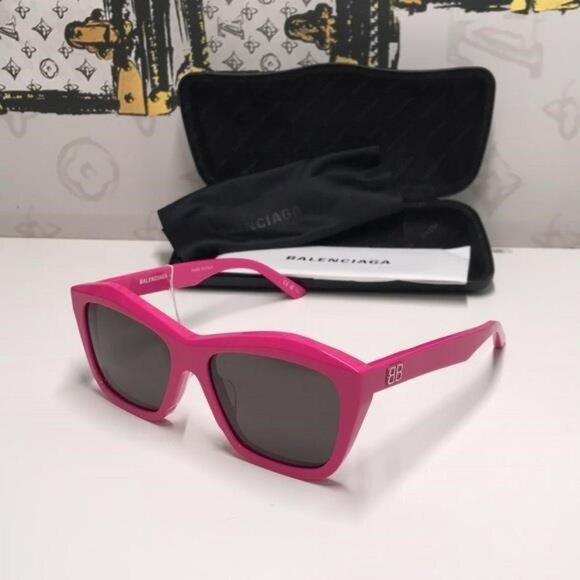 ?️ New Authentic Balenciaga BB0216S 003 Fuchsia Sunglasses main image 9